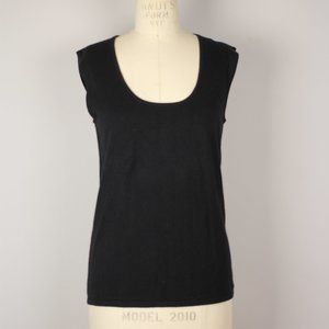 Neiman Marcus Cashmere Scoopneck Tank Sweater